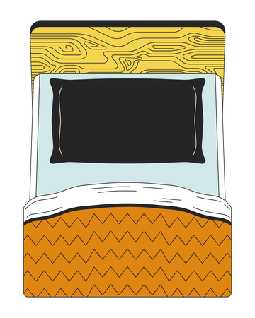 Pillow bed  Illustration