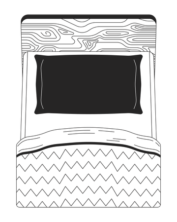 Pillow bed  Illustration