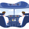 airplane cockpit illustration svg