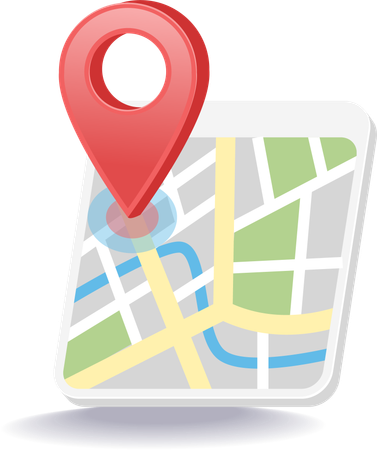 Pin point location map  application  Illustration