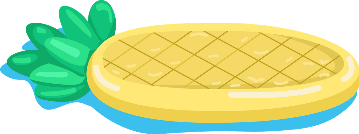 Pineapple shaped air mattress  Illustration