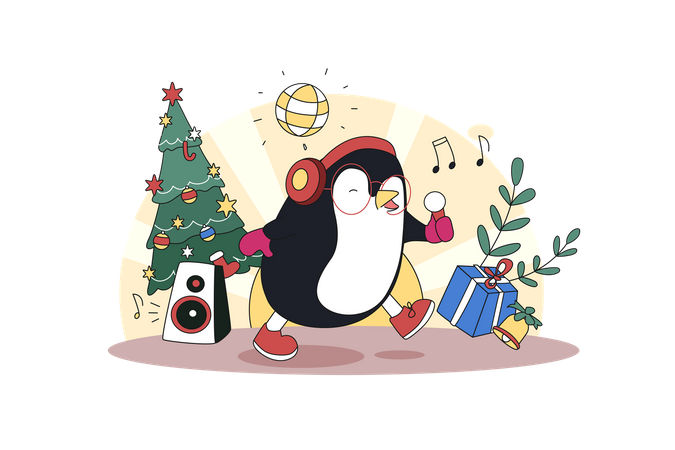 Chant de pingouin  Illustration