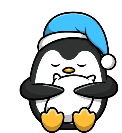 Almohada de abrazo para dormir de pingüino  Ilustración