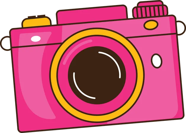 Pink camera  Illustration