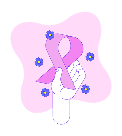 Pink Ribbon-Bewegung  Illustration