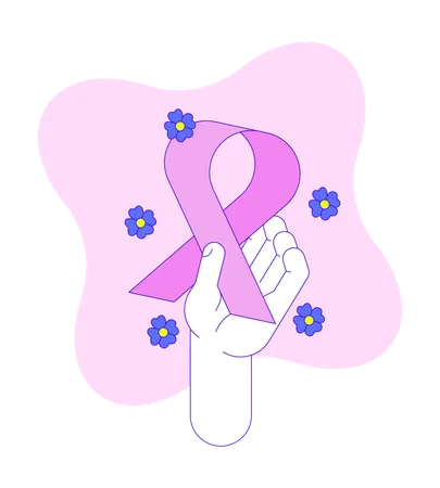 Pink Ribbon-Bewegung  Illustration