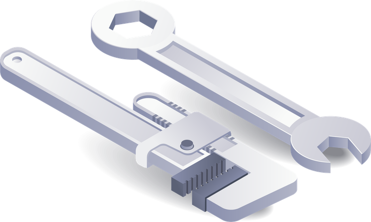 Pipe wrench  Illustration