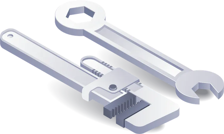 Pipe wrench  Illustration