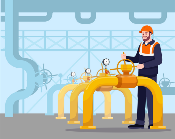 Pipeline maintenance  Illustration