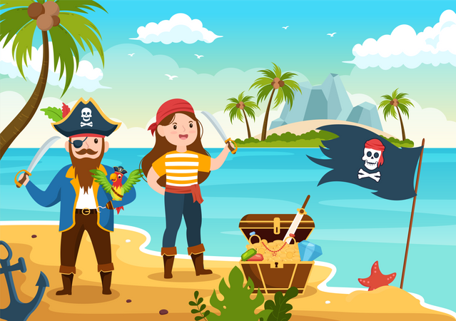 Pirata  Ilustração