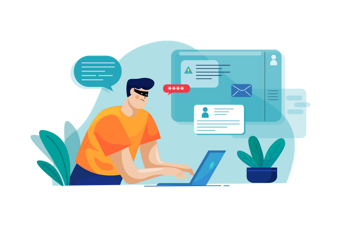 Piratage de compte utilisateur  Illustration