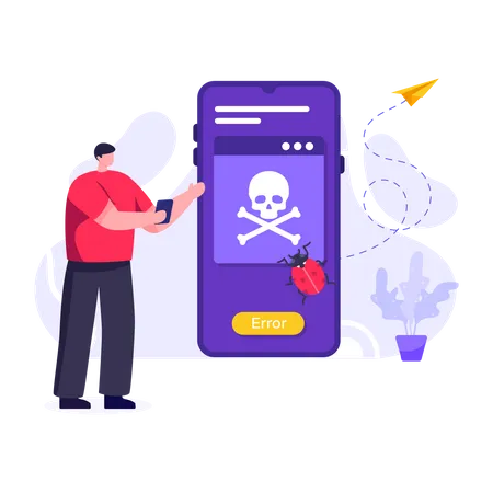 Piratage mobile  Illustration