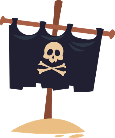 Pirate Flag  Illustration