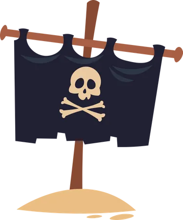 Pirate Flag  Illustration