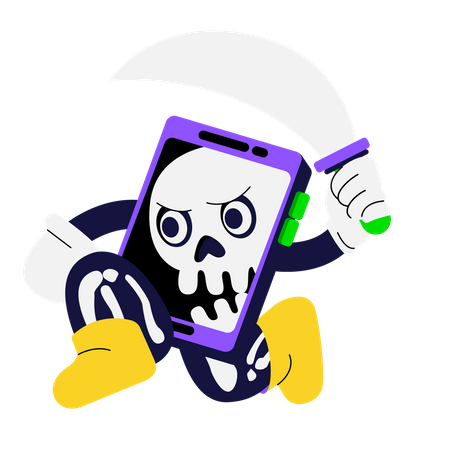 Pirate Phone  Illustration