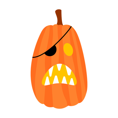 Pirate pumpkin  Illustration