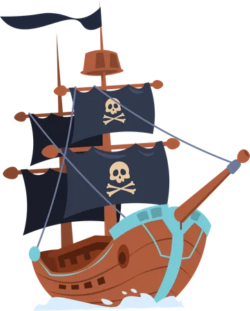 Pirate Ship  Illustration