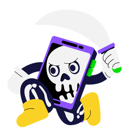 Piratentelefon  Illustration