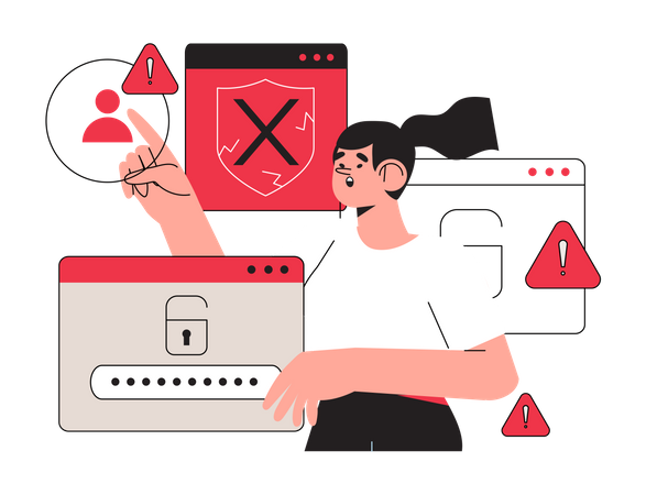 Piratería de cuentas  Ilustración