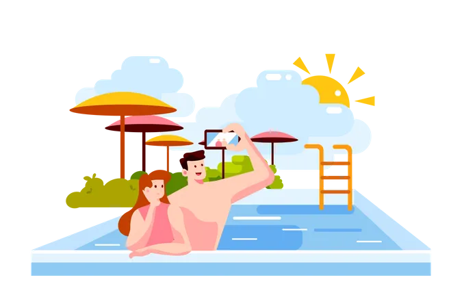 Piscina  Ilustración