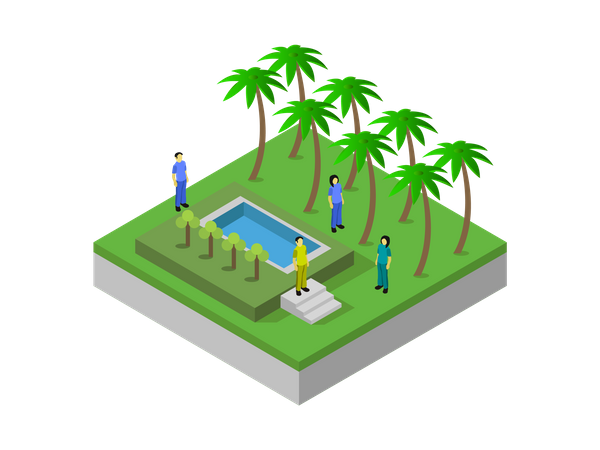 Piscina  Ilustración