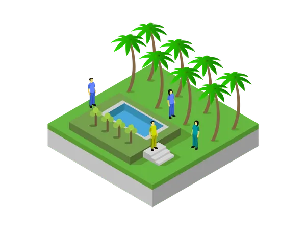 Piscina  Ilustración