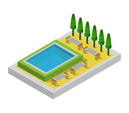 Piscina  Ilustração