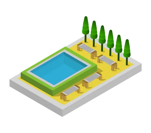 Piscina  Ilustração