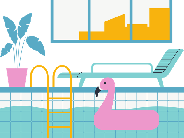 Piscine  Illustration