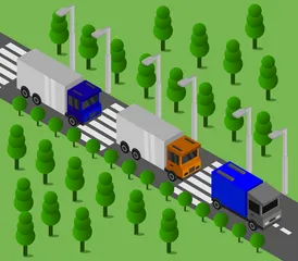 Rodovia na floresta Illustration Pack