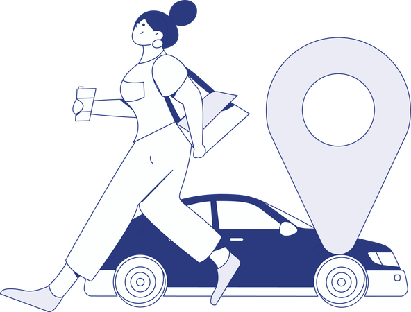 Pista de taxi  Ilustración