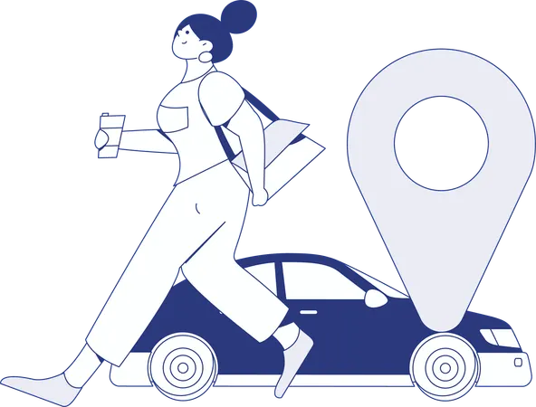 Pista de taxi  Ilustración