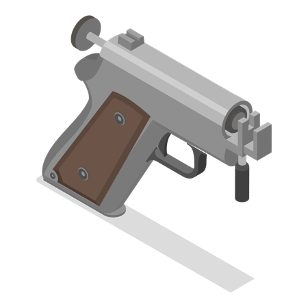 Pistola perforadora corporal  Ilustración