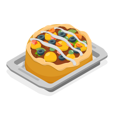 Pizza Comida  Ilustração