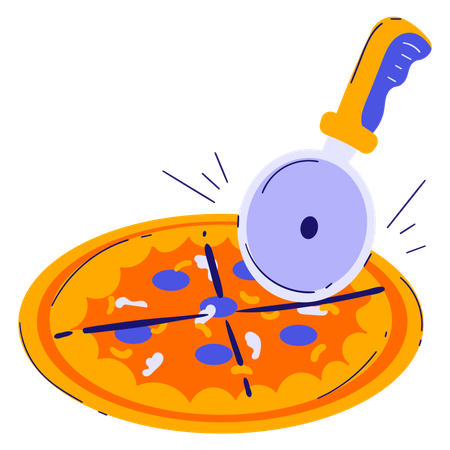 Pizza cutter  Illustration