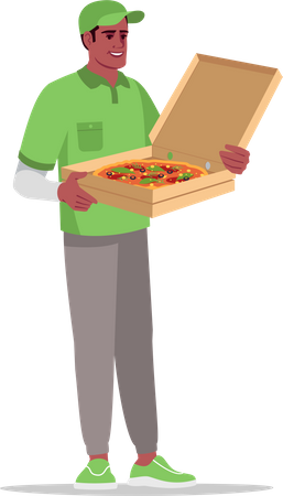 Pizza delivery by pizzaboy Illustration
