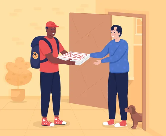 Pizza delivery  Illustration