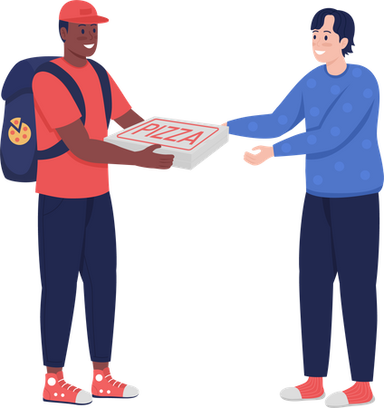 Pizza Delivery  Illustration