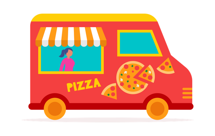 Pizza de  Ilustración