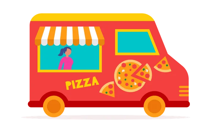 Pizza de  Ilustración