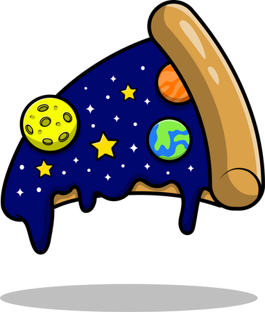 Pizza Galaxy  Illustration