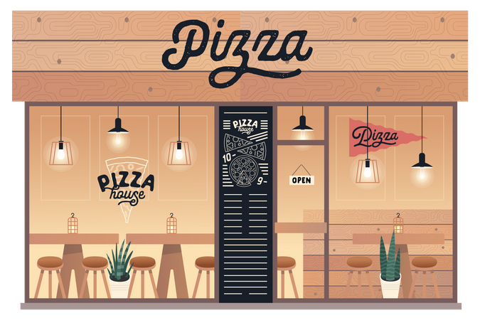 Pizza House Illustration