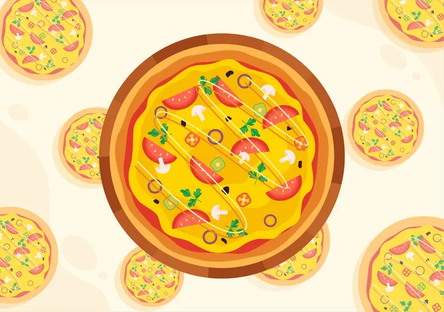 Pizza Joy  Illustration