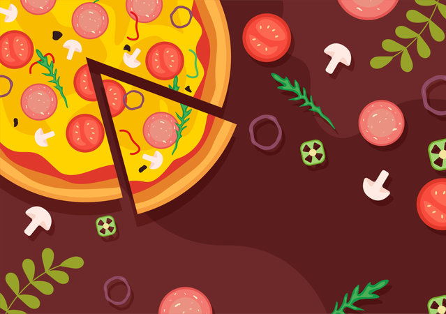 Pizza Joy  Illustration