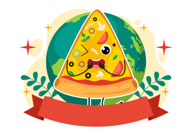 Pizza Lovers Day  Illustration