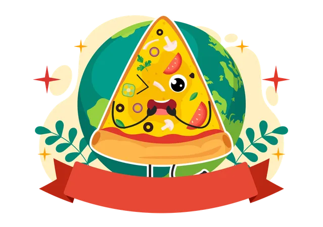 Pizza Lovers Day  Illustration