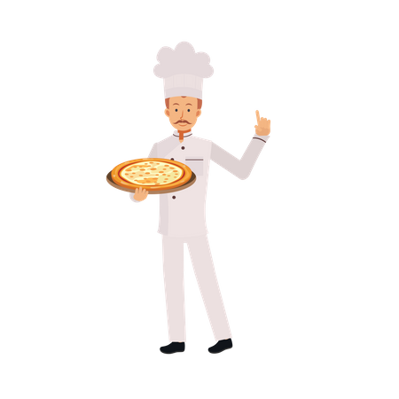Pizza Maker Illustration