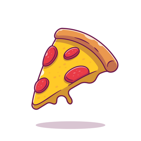 Pizza piece  Illustration