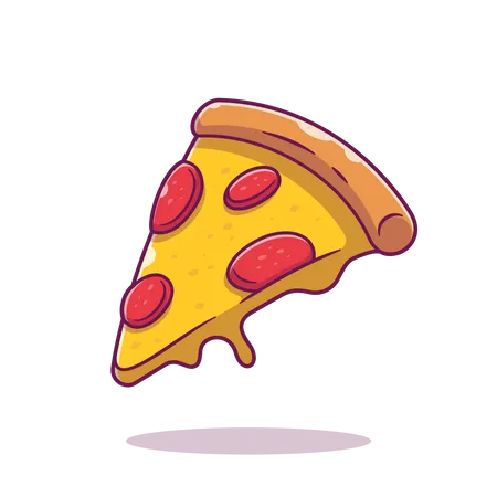 Pizza piece  Illustration