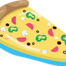 illustration for pizza shaped air mattress